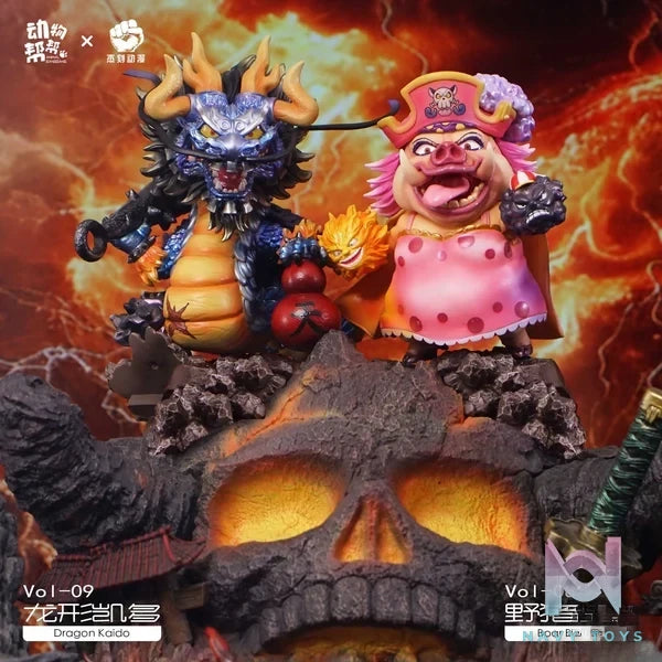 JacksDo Studio - One Piece Animal cos Kaido and Charlotte Linlin resin statue Navy Toys anime figure