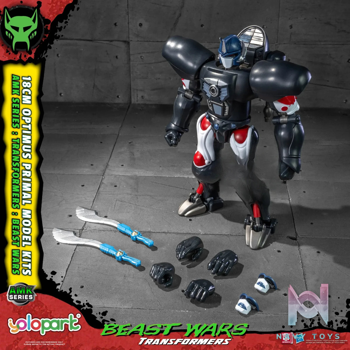 Yolopark – AMK Series Transformers: Beast Wars Dinobot X Optimus Primal (Licensed)