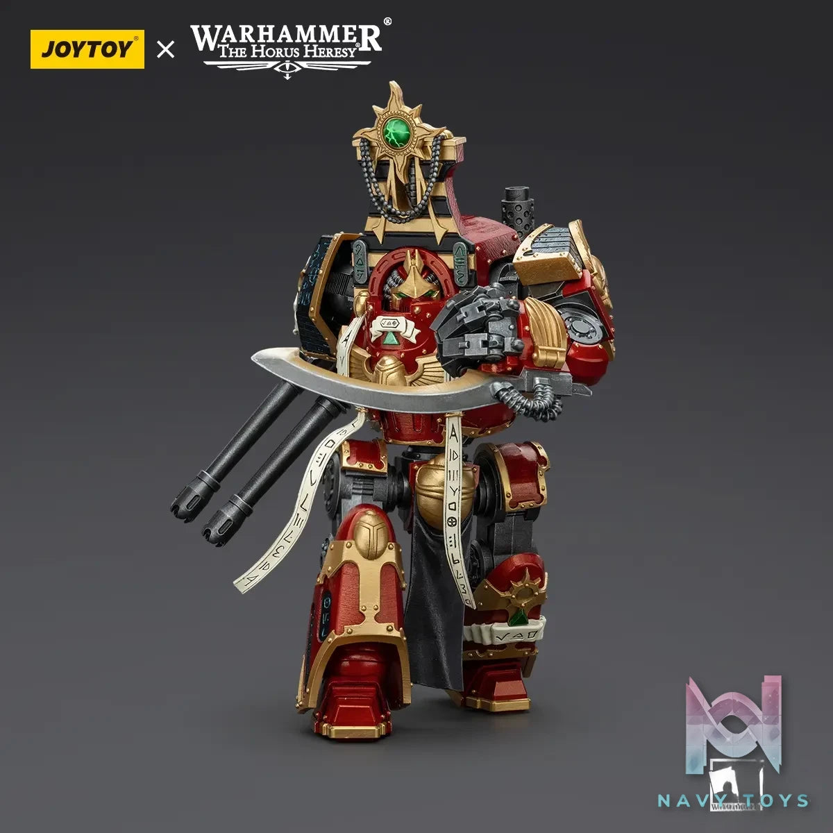 JOYTOY Studio – Warhammer ‘The Horus Heresy’ Thousand Sons Contemptor-Osiron Dreadnought With Gravis Force Blade And Gravis Autocannon JT8636 (Licensed)