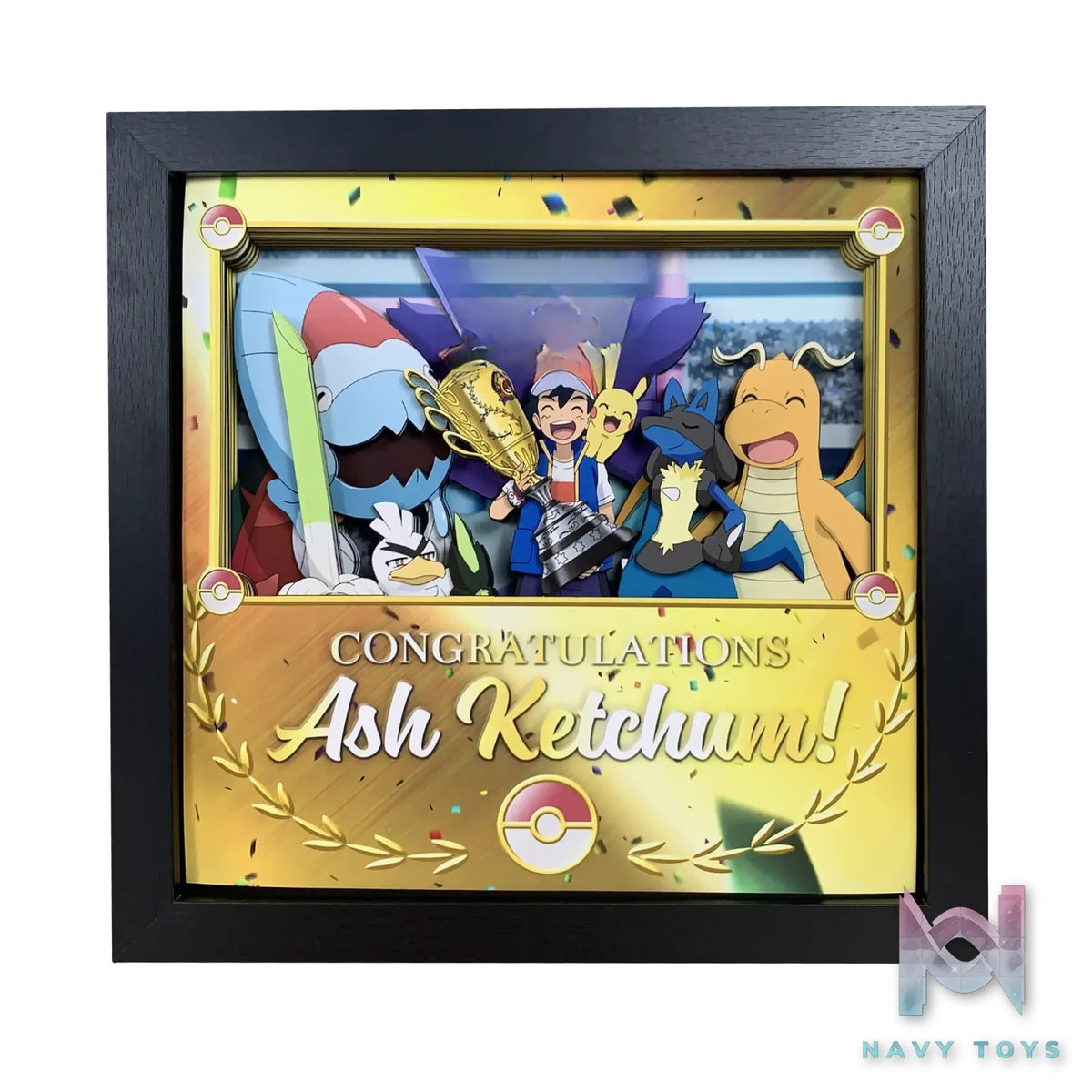 KALA HOME Studio – Congratulation Ash Ketchum! 3D Decorative Painting Pokémon