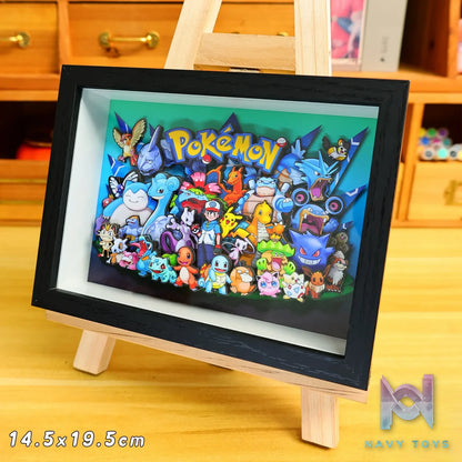 Yu Zhi Jiang Studio – Pokémon Multiple Characters 3D Decorative Painting Pokémon