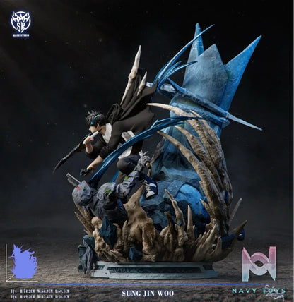 Sung Jinwoo vs Statue of God - Solo Leveling - Mask Studio resin statue mask studio anime figure