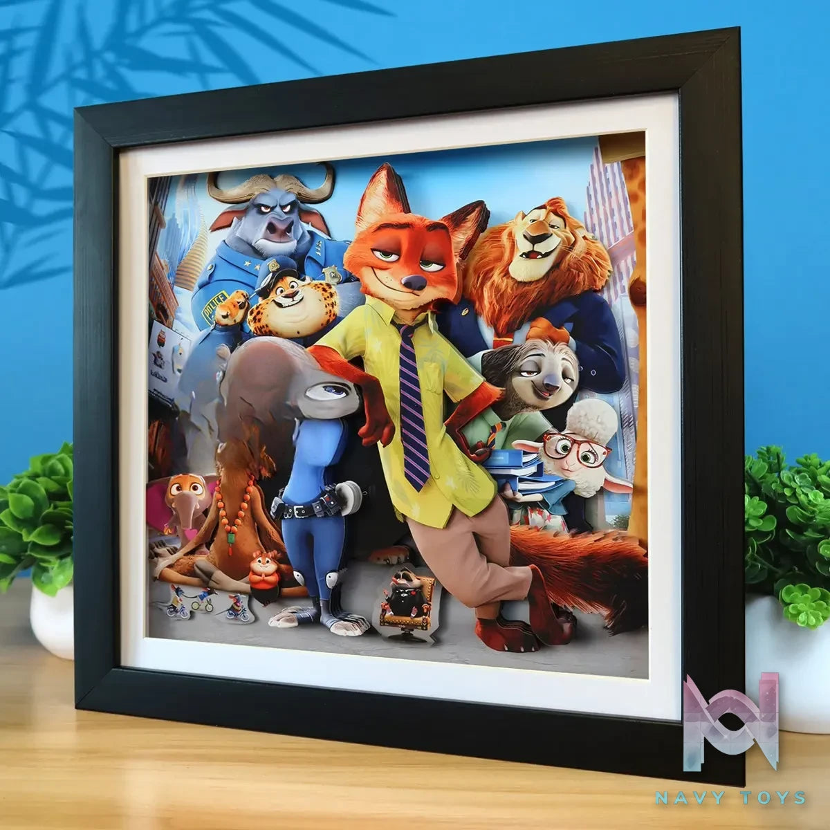 KALA HOME Studio – Zootopia Multiple Characters 3Decorative Painting Zootopia