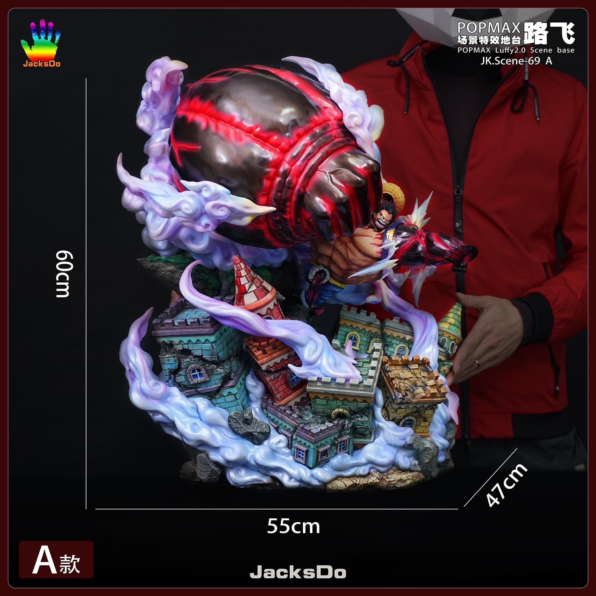 Base Luffy Gear 4 Ver A resin statue Jacksdo Studio anime figure