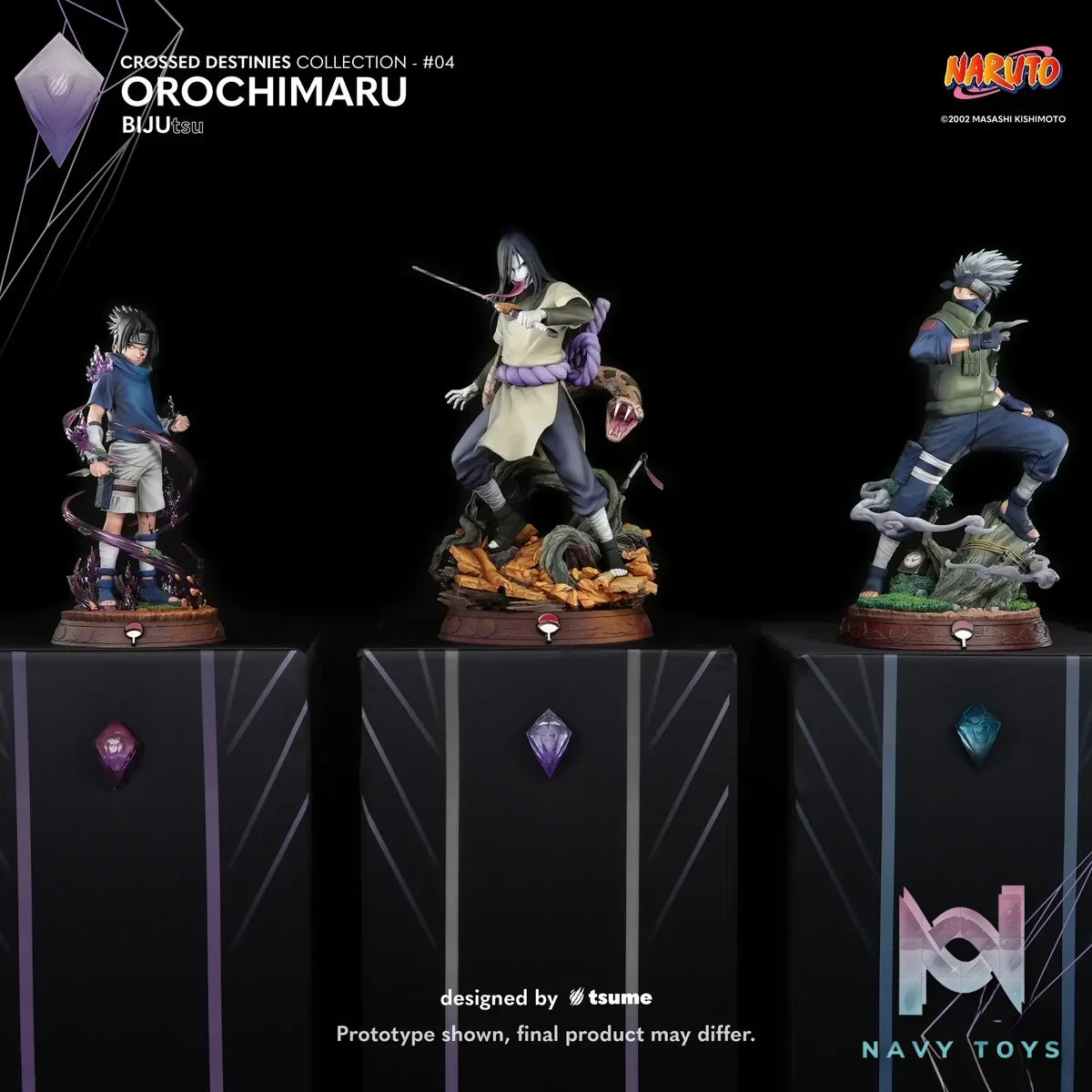 TSUME Studio - Naruto Orochimaru BIJUtsu (Licensed) resin statue Navy Toys anime figure