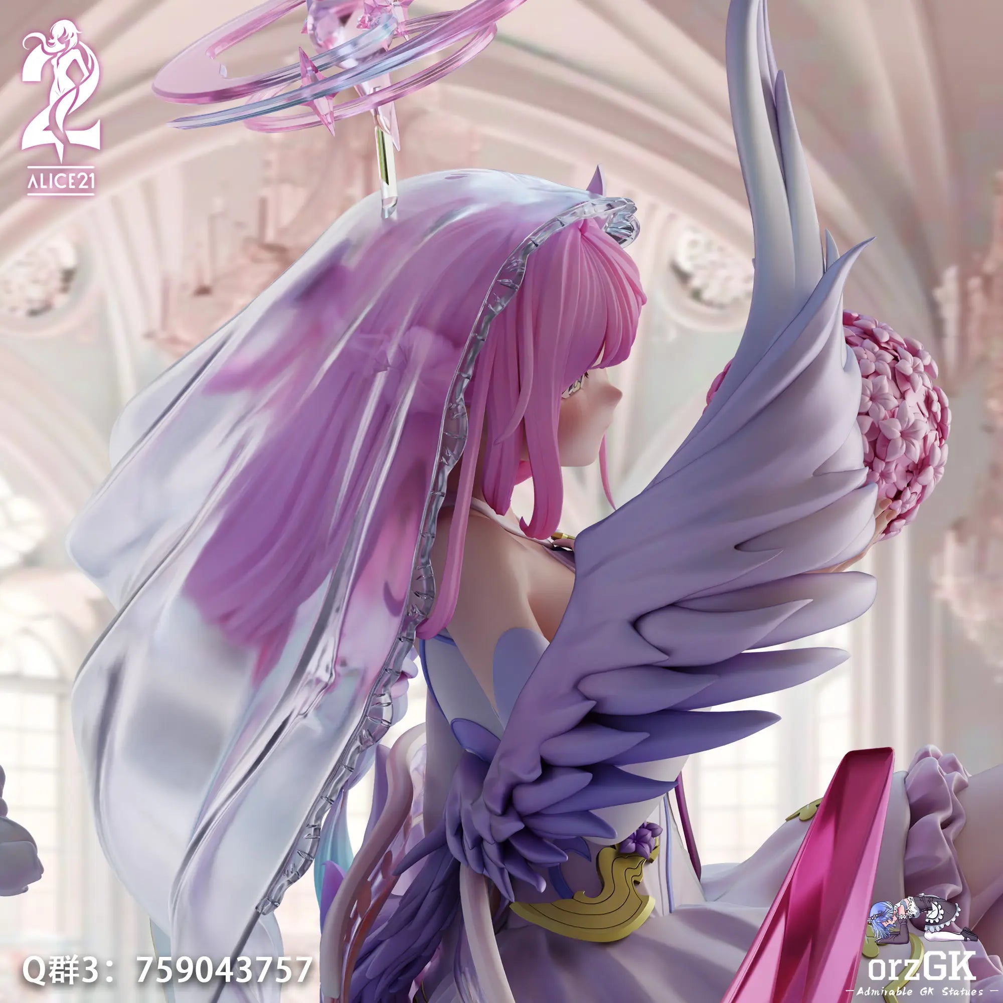 Alice21 Studio - Blue Archive Pure White Vow Series 49 Stellar Vow Mika resin statue Navy Toys anime figure