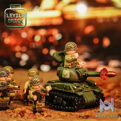 LEYILEBRICK Studio – Sherman Tank (Including people) LYLZZ124