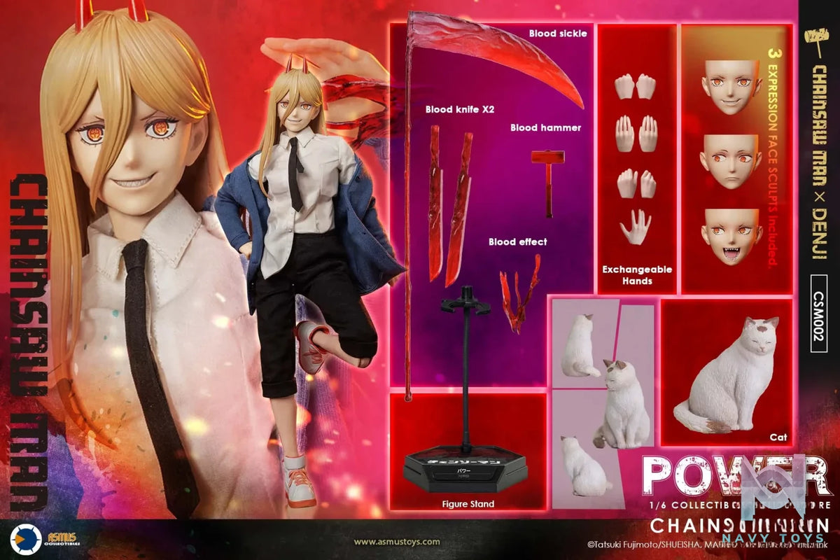 ASMUS TOYS – CHAINSAW MAN : POWER 1/6 Action Figure CSM002 (Licensed)