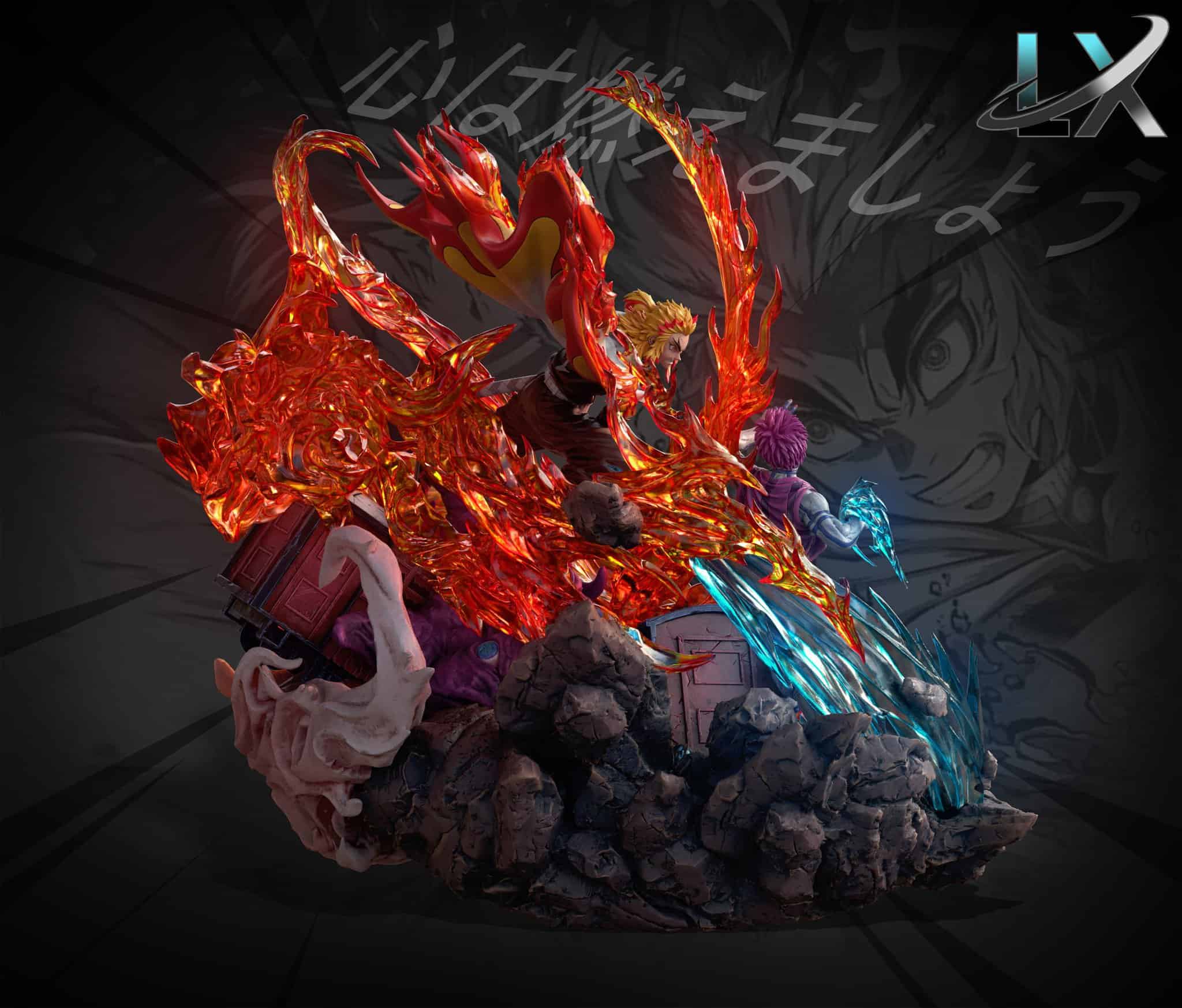 Rengoku Kyoujurou vs Akaza - LX Studio resin statue lx studio anime figure