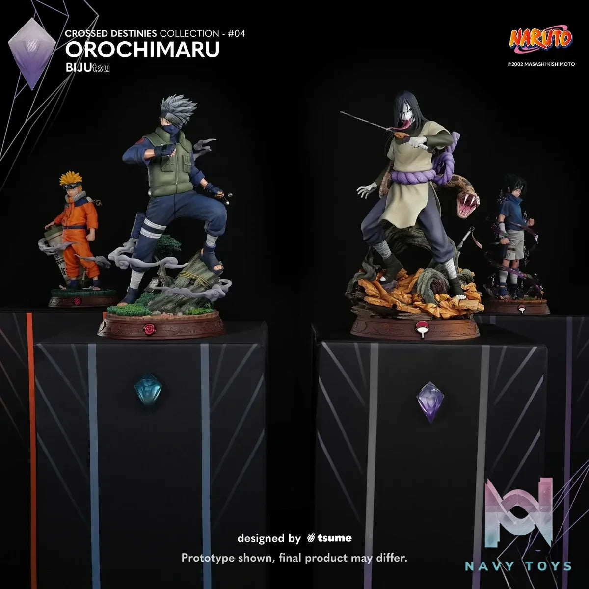 TSUME Studio - Naruto Orochimaru BIJUtsu (Licensed) resin statue Navy Toys anime figure