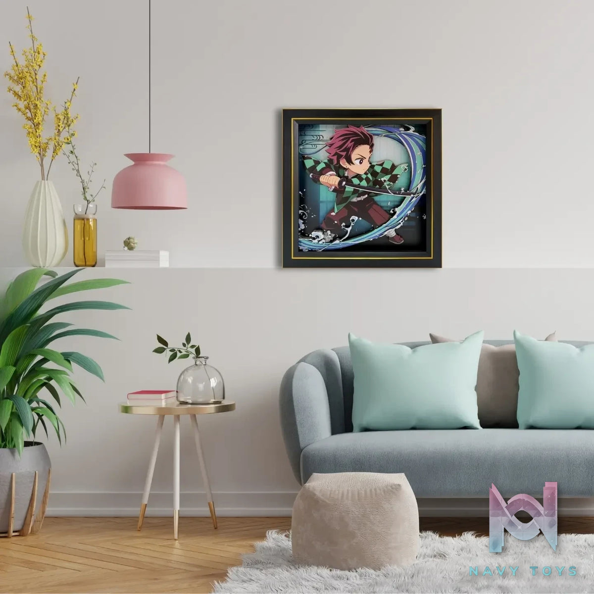 Aotupanda Studio – Tanjiro Kamado 3D Decorative Painting Demon Slayer