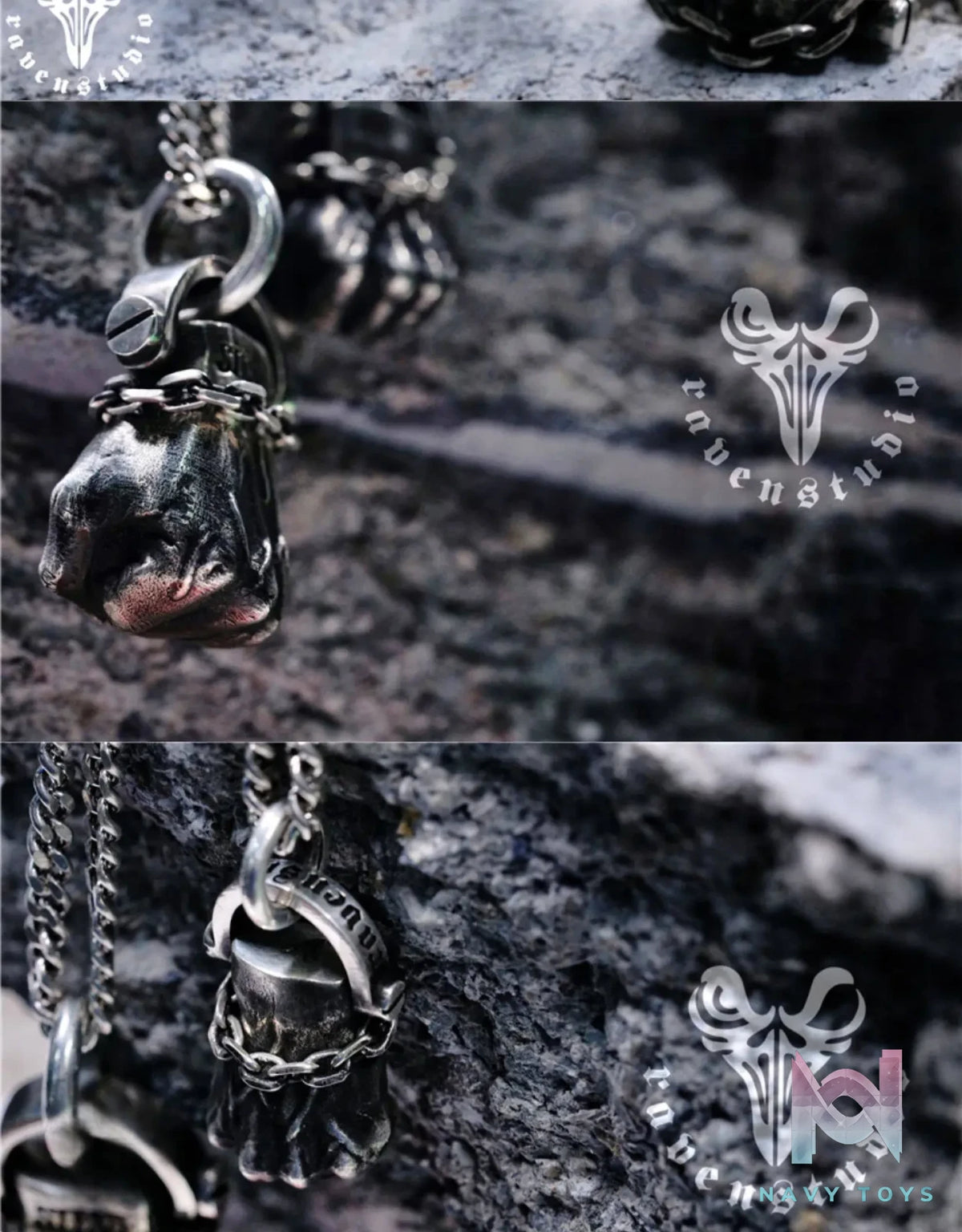 Raven Studio (silver jewelry) – Exclusive Design Legendary Fist Pendant Necklace Original