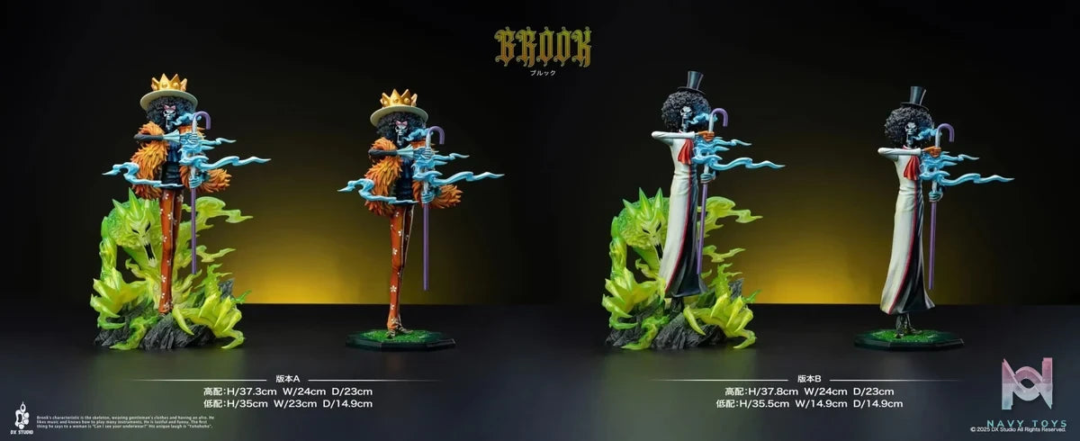Dx Studio - ONE PIECE Soul King Brook resin statue Navy Toys anime figure