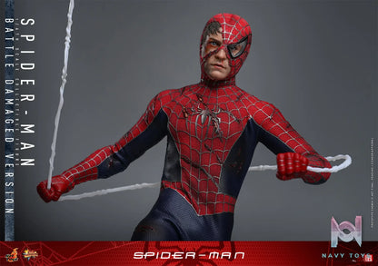Hottoys – 1/6 Spider-Man Tobey Maguire Battle Damaged Version Action Figure MMS859 (Licensed)