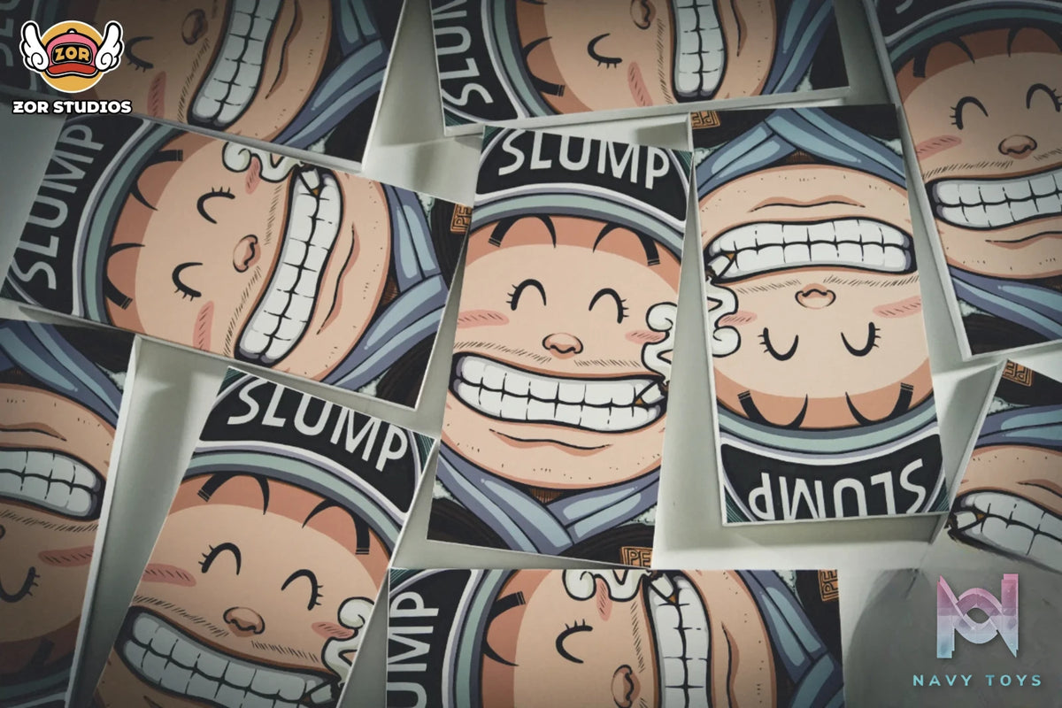 ZOR Studio – Dr. Slump Hand Painted Art Poster Penguin Village Smiley Squad