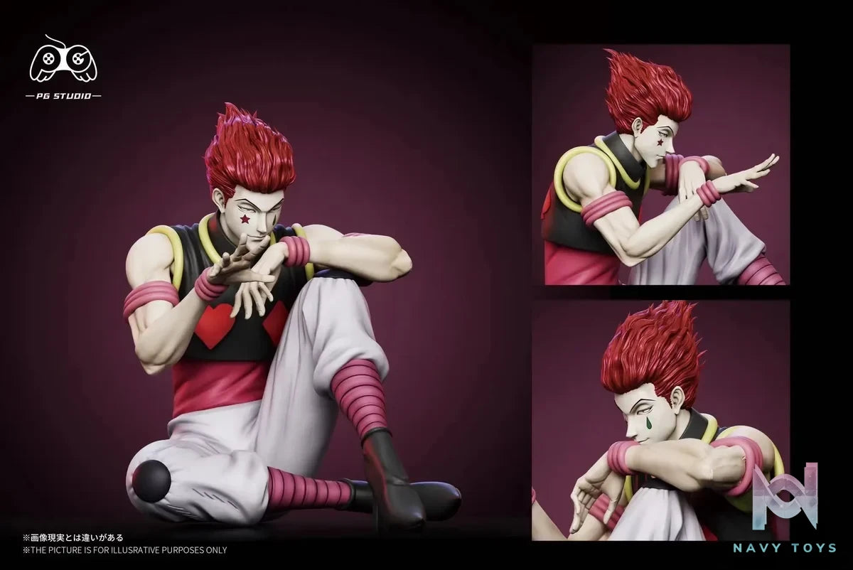 PG Studio - Hunter x Hunter Sitting Hisoka Morow resin statue Navy Toys anime figure