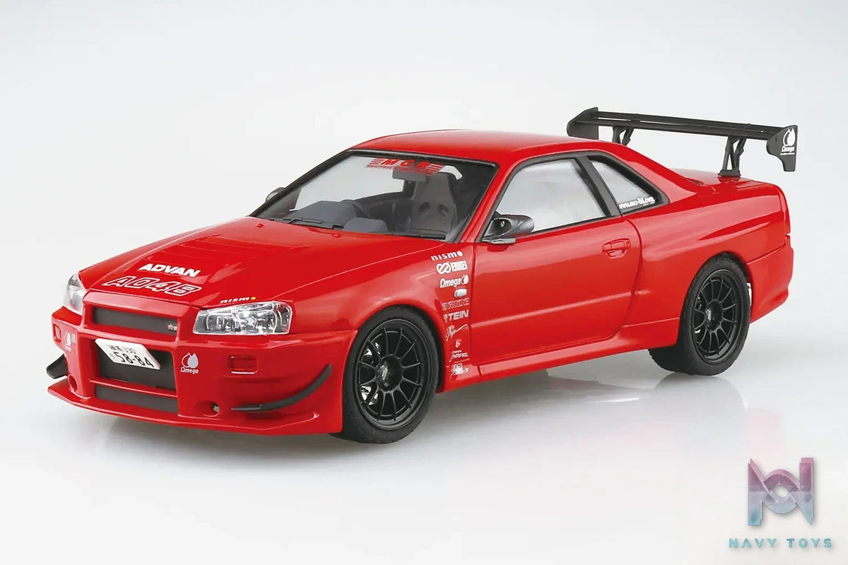 AOSHIMA – 1/24 MCR BNR34 SKYLINE GT-R ’02 (NISSAN) (Licensed)