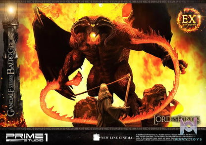 Prime 1 Studio – Premium Masterline The Lord of the Rings (Film) Gandalf Versus Balrog PMLOTR-02 PMLOTR-02EX (Licensed)
