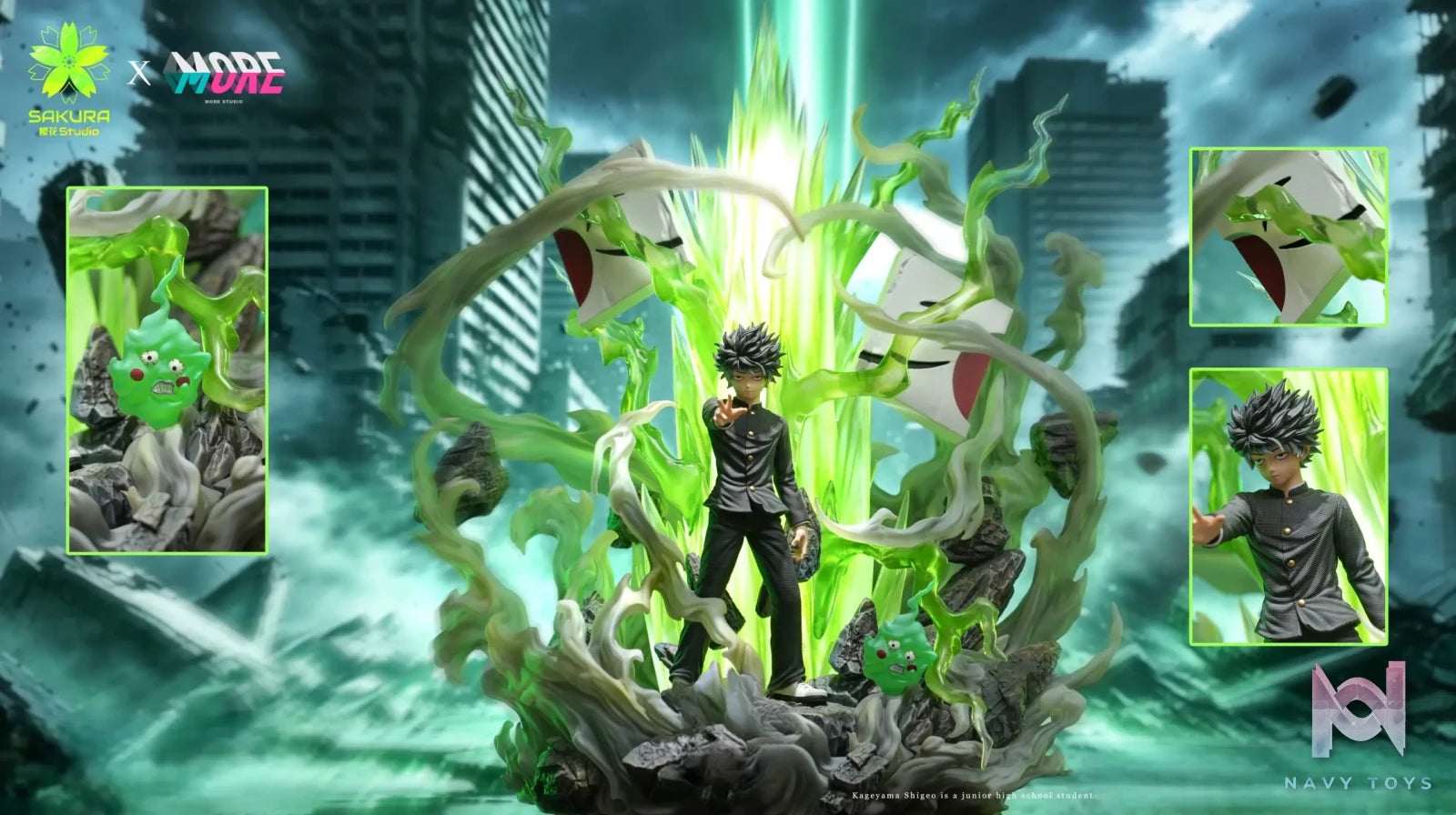 SAKURA Studio X MORE Studio – Shigeo Kageyama Mob Psycho 100