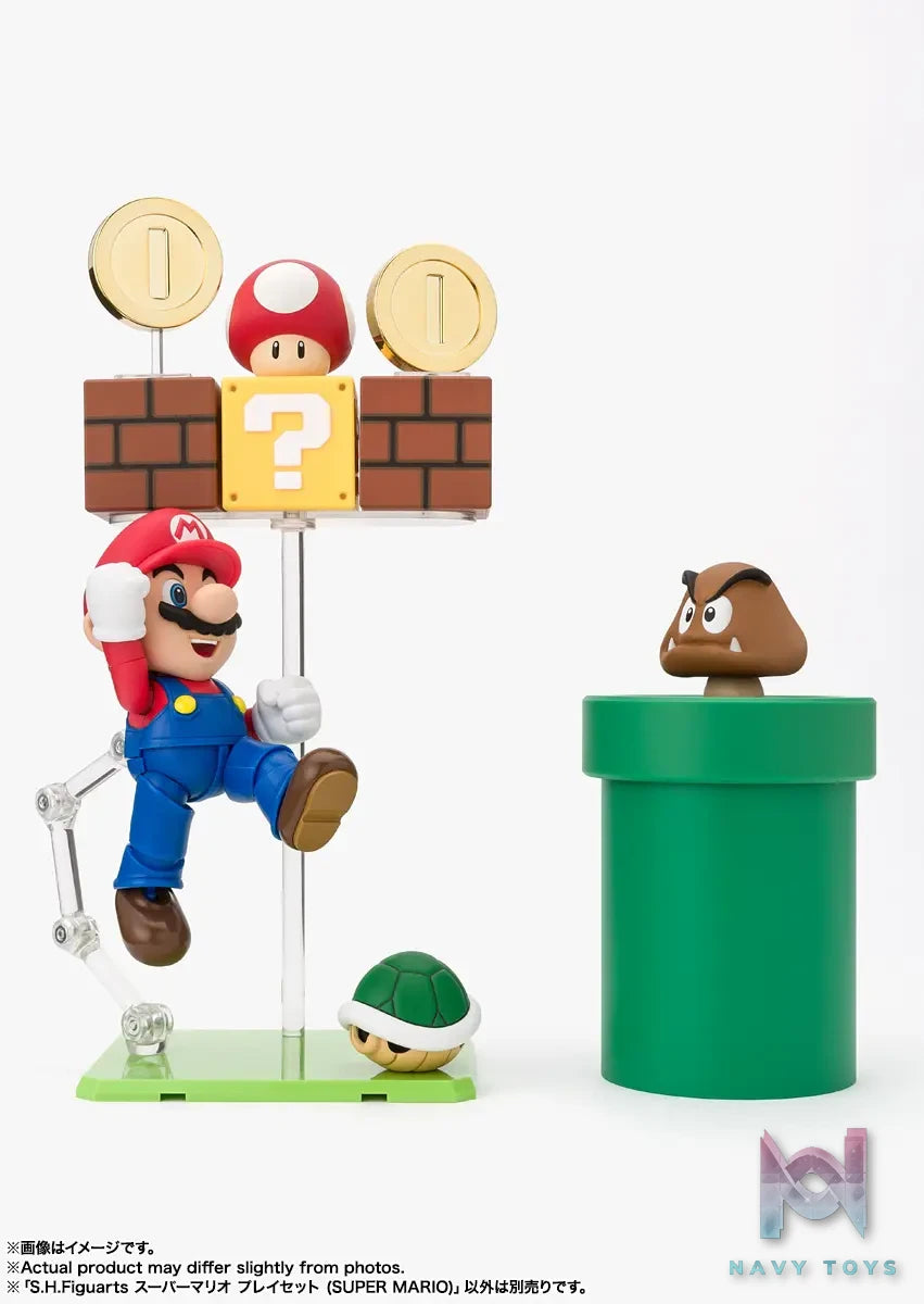 BANDAI SPIRITS – S.H.Figuarts Super Mario Playset SUPER MARIO (Licensed)