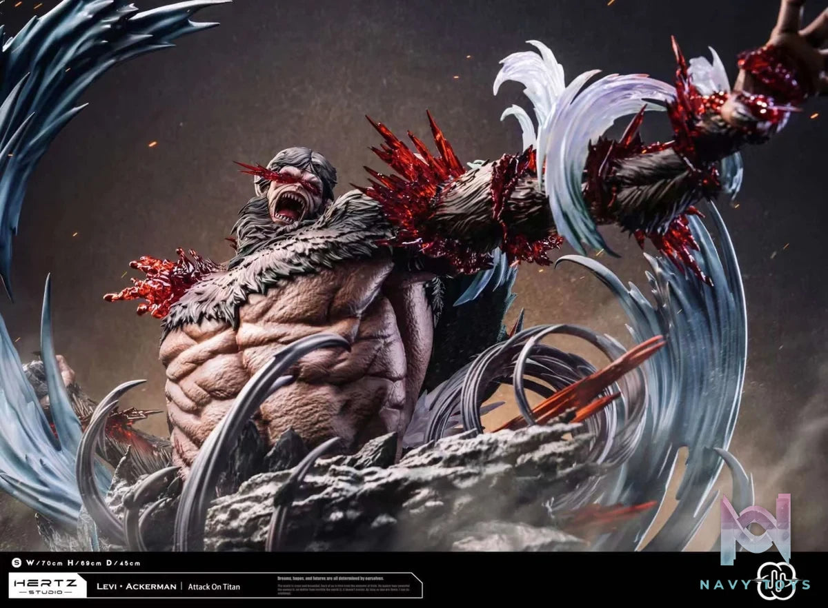 Levi Ackerman vs Beast Titan - Attack On Titan - Hertz Studio resin statue Hertz studio anime figure