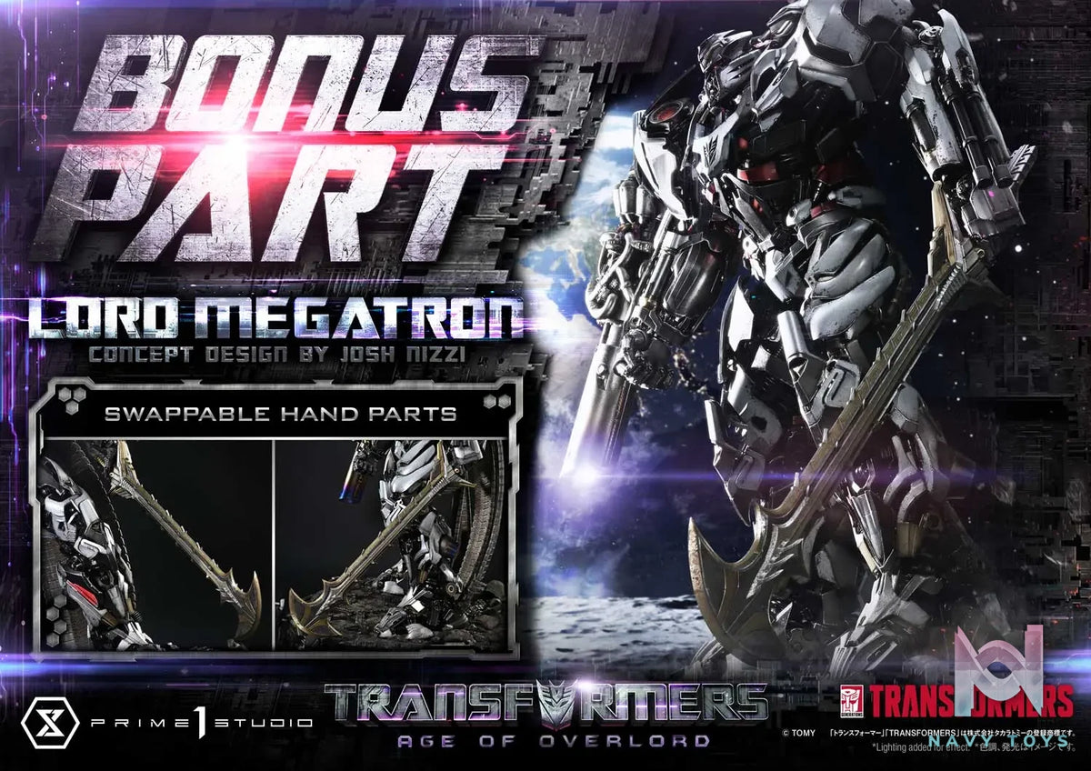 Prime 1 Studio – Museum Masterline Transformers Generations I Megatron Overlord (Design by Josh Nizzi) MMTFM-39 MMTFM-39S (Licensed)