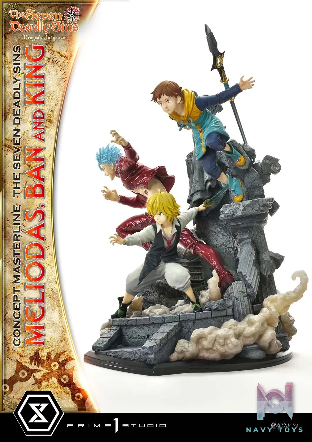 Prime 1 Studio – Concept Masterline The Seven Deadly Sins Meliodas, Ban and King CMNTZ-01 CMNTZ-01DXS (Licensed)