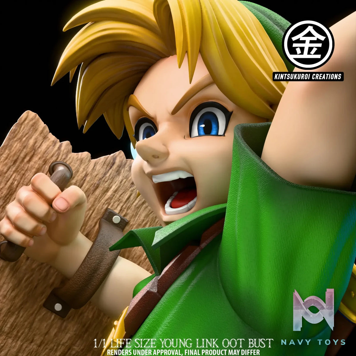 Kintsukuroi Creations Studio – Legend of Zelda Young Link Bust