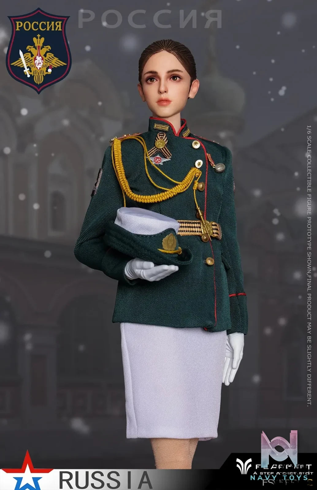 FLAGSET – Original 1/6 Russian Female Soldiers Ministry of Internal Affairs FS-73054A & Ninth Women’s Military Academy FS-73054B & Aerospace Defense Forces FS-73054C (Licensed)