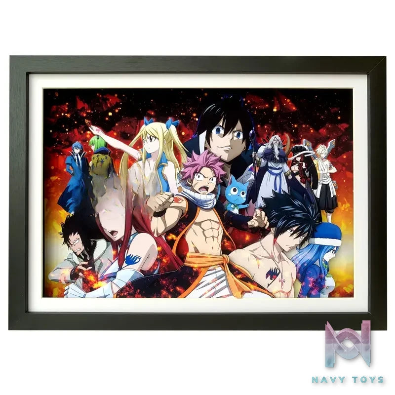 KALA HOME Studio – Fairy Tail Multiple Characters #02 3D Decorative Painting Fairy Tail