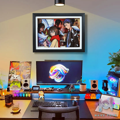 KALA HOME Studio – Eren X Mikasa 3D Decorative Painting Attack on Titan