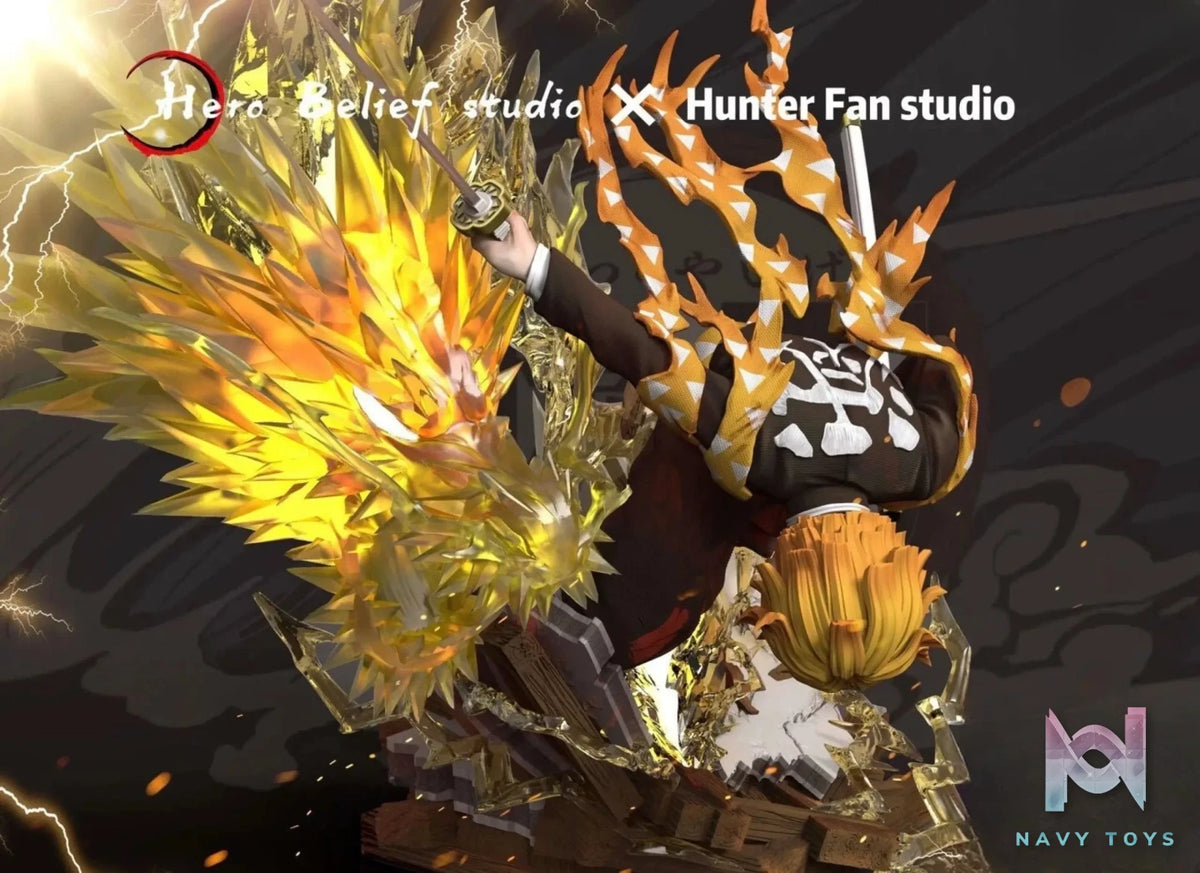 Hero Belief Studio – Demon Slayer Agatsuma Zenitsu Flaming Thunder God