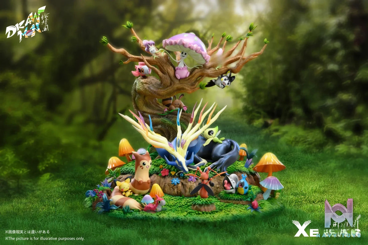 Drawmon Studio – Pokémon Forest Chapter Sleeping Xerneas