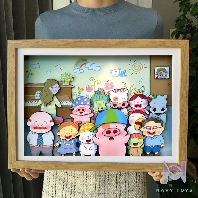 KALA HOME Studio – McDull, the Alumni Multiple Characters 3D Decorative Painting McDull, the Alumni