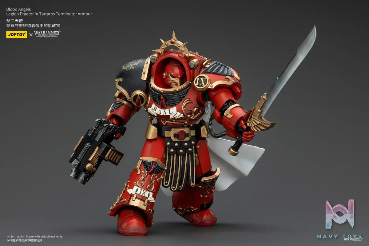 JOYTOY Studio – Warhammer ‘The Horus Heresy’ Blood Angels Legion Praetor in Tartaros Terminator Armour JT00386 (Licensed)