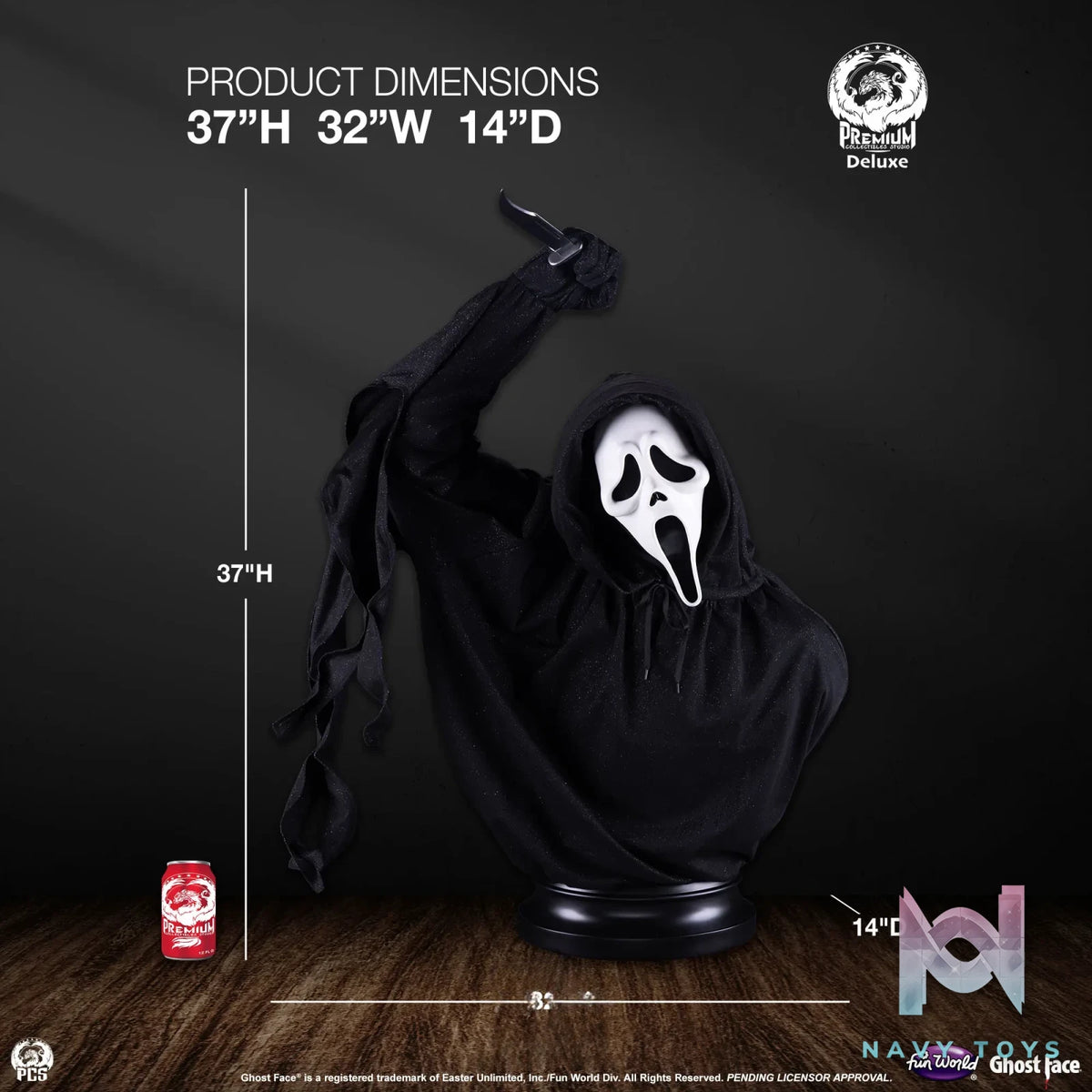 Premium Collectibles Studio – Ghost Face – Life-Sized Bust (Licensed)