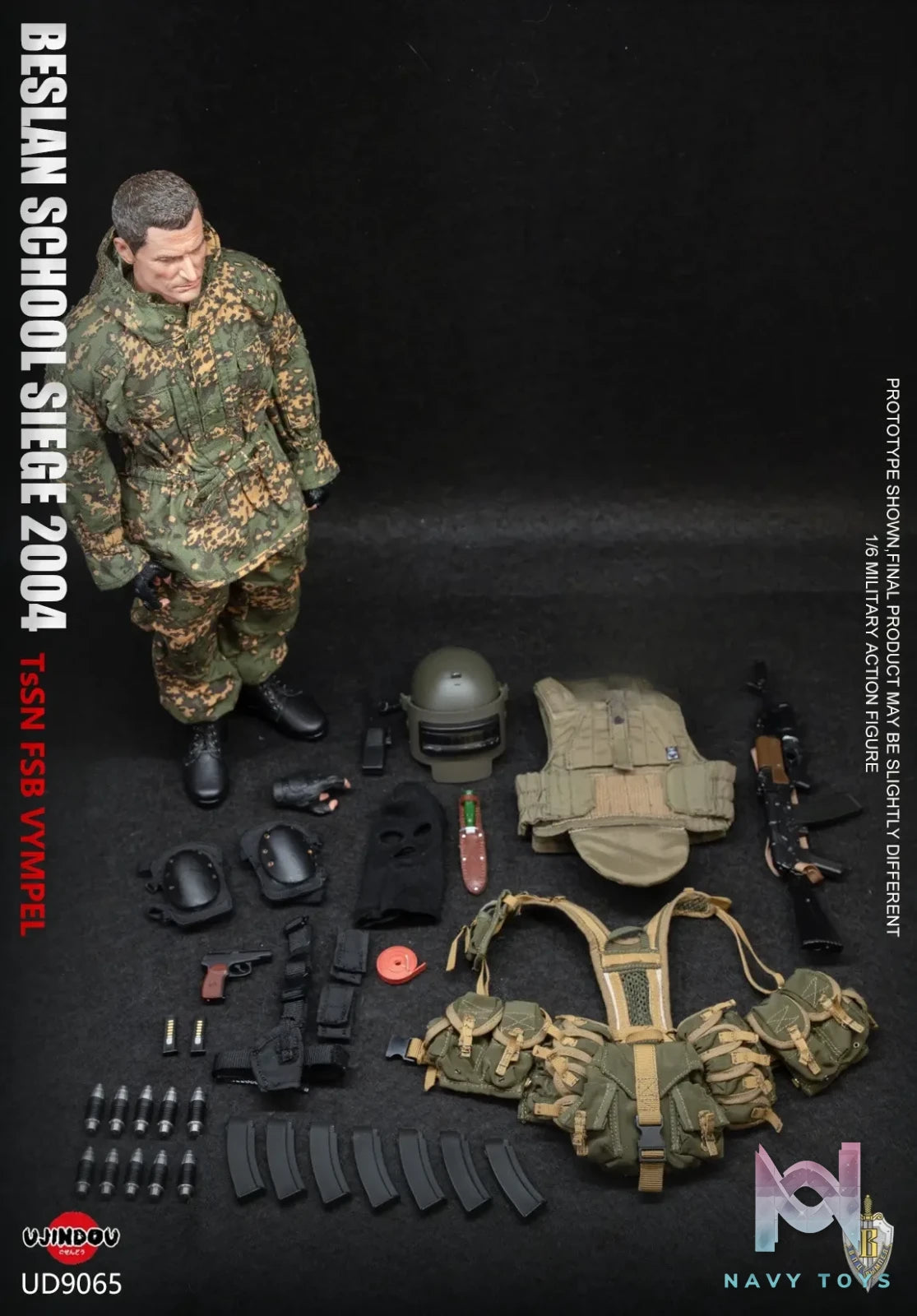 UJINDOU – 1/6 FSB VYMPEL – BESLAN SCHOOL SIEGE 2004 Action Figure UD9065 (Licensed)