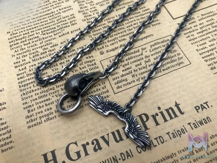 Shou Jiang Studio – Custom Original Design Men’s 4.3mm Eagle Curb Chain Necklace Original