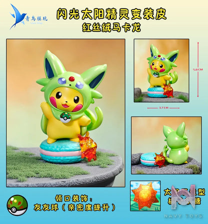 Qing Niao Studio – Plain Glitter Eevee Family Pikachu Costume Set, Arcanine Costume Set Pokémon