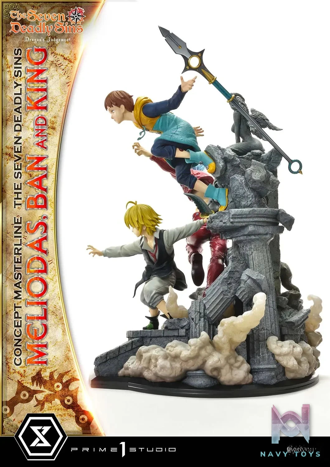 Prime 1 Studio – Concept Masterline The Seven Deadly Sins Meliodas, Ban and King CMNTZ-01 CMNTZ-01DXS (Licensed)