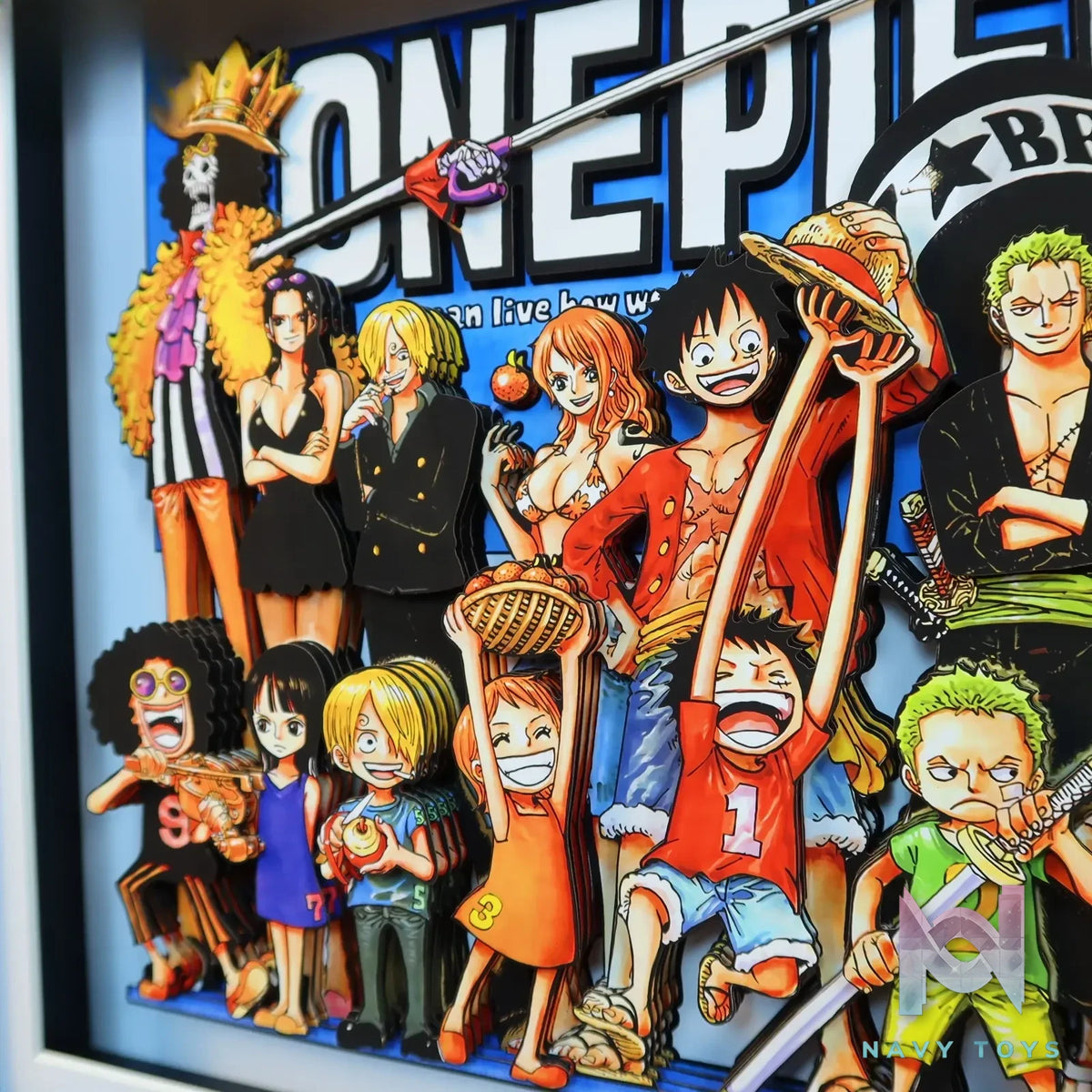 KALA HOME Studio – One Piece Multiple Characters #02 3D Decorative Painting One Piece