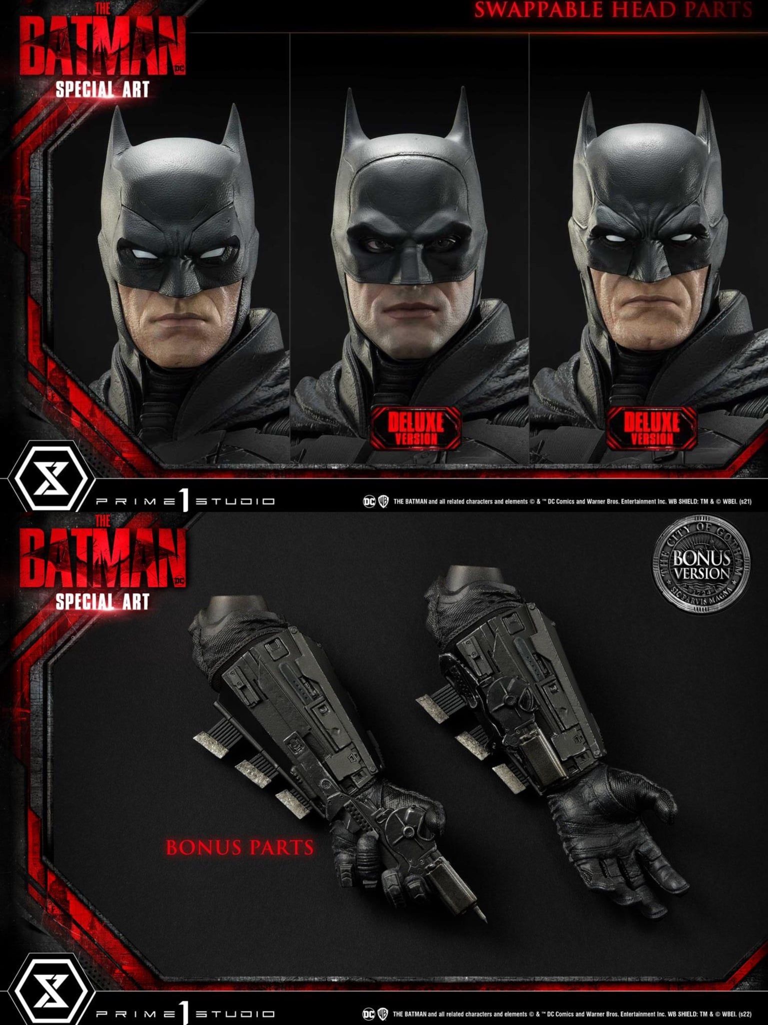The Batman - Prime 1 Studio (MMTBM - 01; MMTBM - 02LM) resin statue Prime 1 Studio anime figure