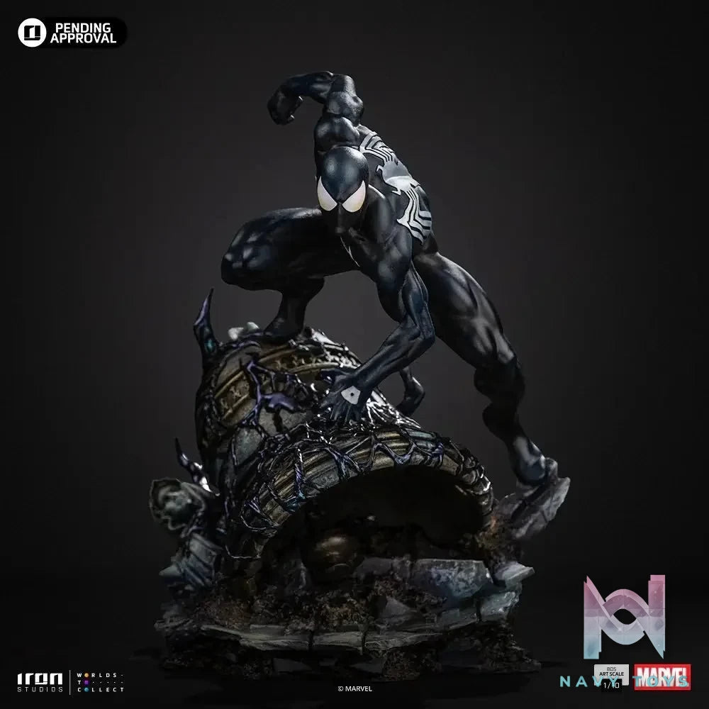Black Spiderman resin statue Iron Studio anime figure