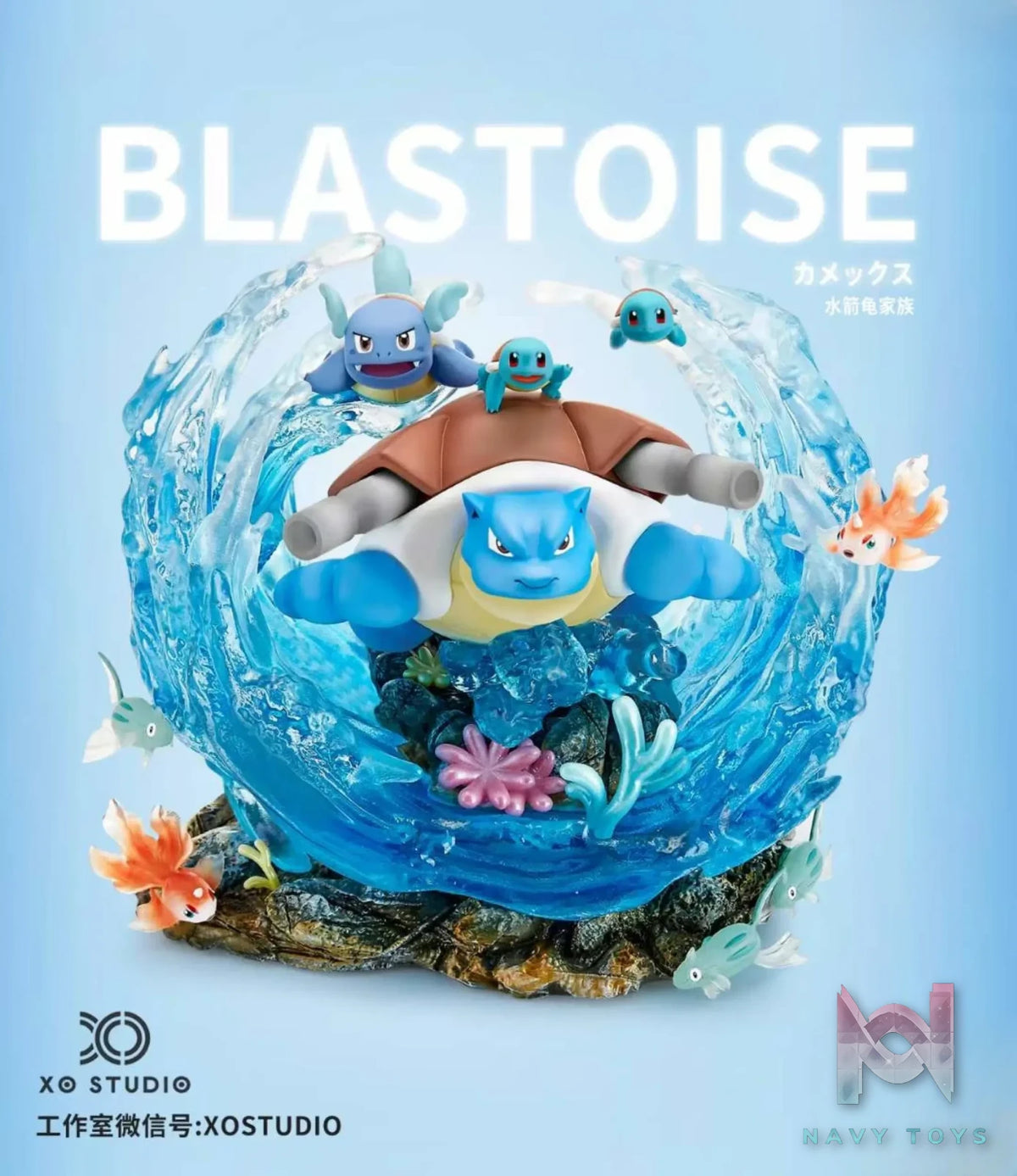 XO Studio – Pokémon Blastoise Evolution Group
