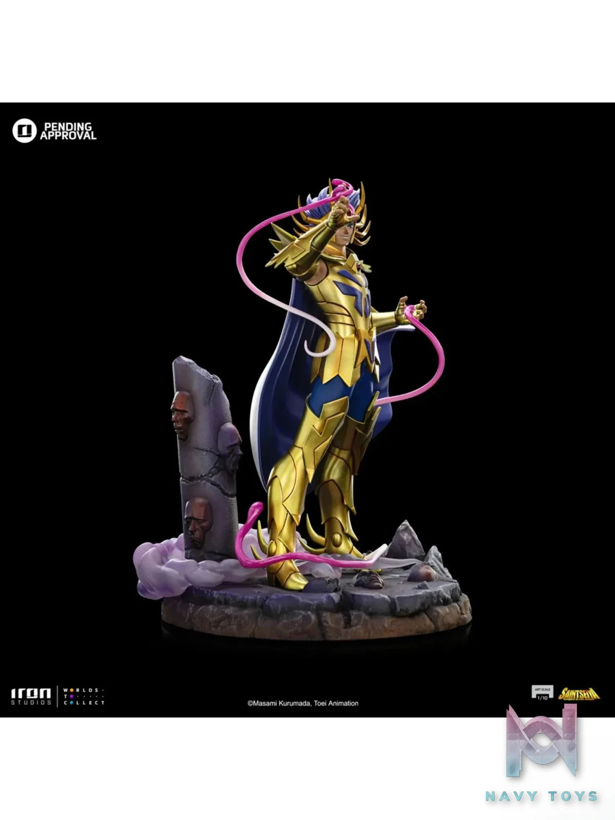 Iron Studio – Saint Seiya Art Scale 1/10 Statue Cancer Deathmask (Licensed)