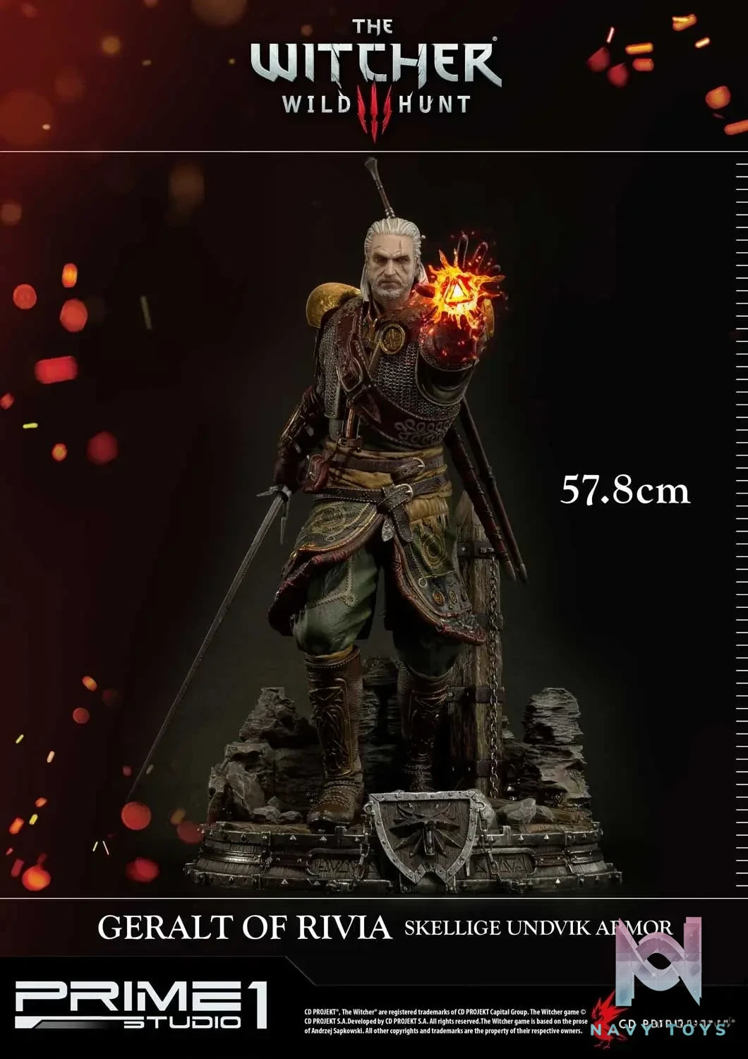 Prime 1 Studio – Premium Masterline The Witcher 3: Wild Hunt Geralt of Rivia Skellige Undvik Armor PMW3-07 PMW3-07EX (Licensed)