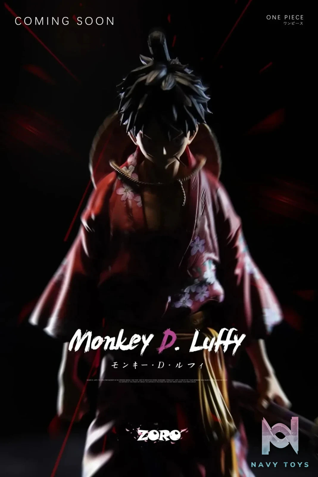 Zoro Studio - One Piece Kimono Luffy resin statue Navy Toys anime figure