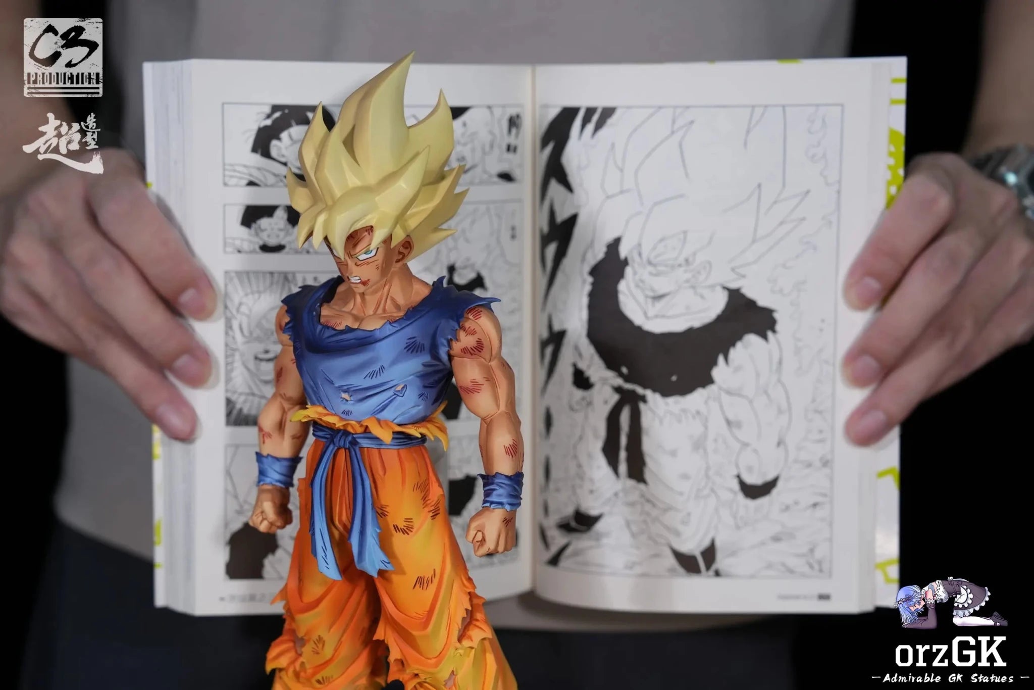 C3 Studio - Dragon Ball Legendary Super Saiyan Son Goku resin statue Navy Toys anime figure