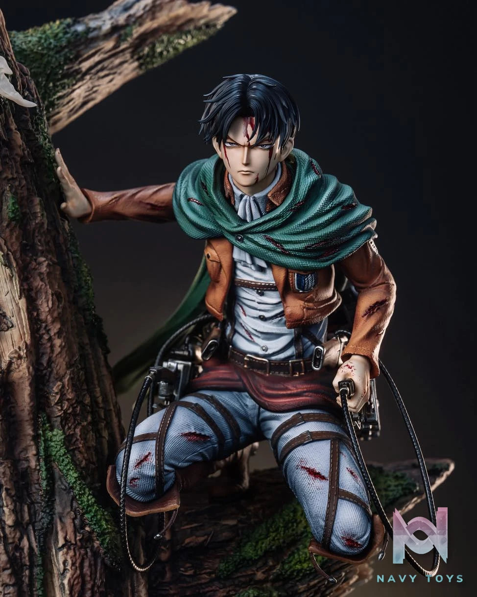 Levi Ackerman & Erwin Smith resin statue Hertz studio anime figure