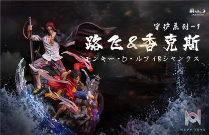 Mr.J Studio – One Piece Luffy and Shanks